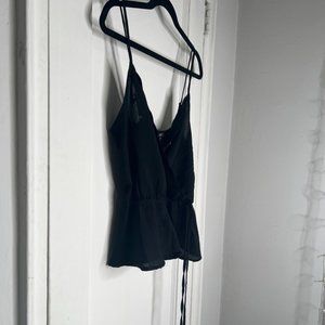 Iris Basic Black Short Camisole